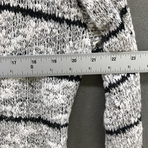 Splendid Lightweight Cardigan Womens M Gray Hooded Open Front Supima Cotton Mix - Picture 8 of 9